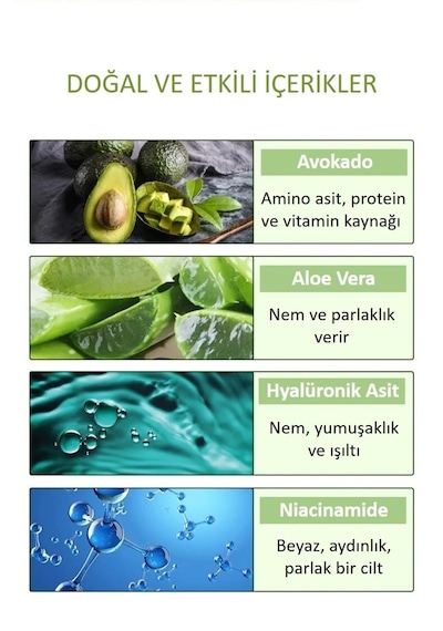 Bioaqua Avokado İçerikli Arındırıcı ve Nemlendirici Çamur Kil Maskesi 50 G
