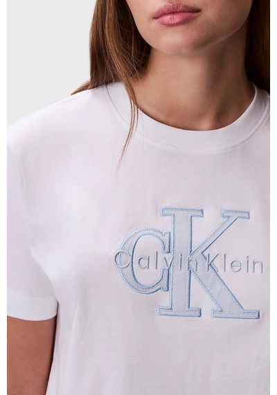 Calvin Klein Bayan T Shirt Lv047f829g Yaf Beyaz BEYAZ