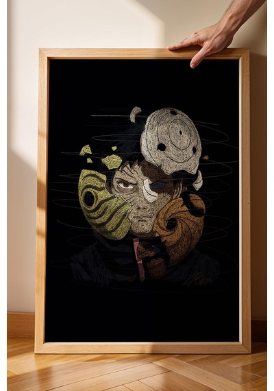 Obito Uchiha Naruto Çerçeveli Tablo Anime Manga - Estetik Poster
