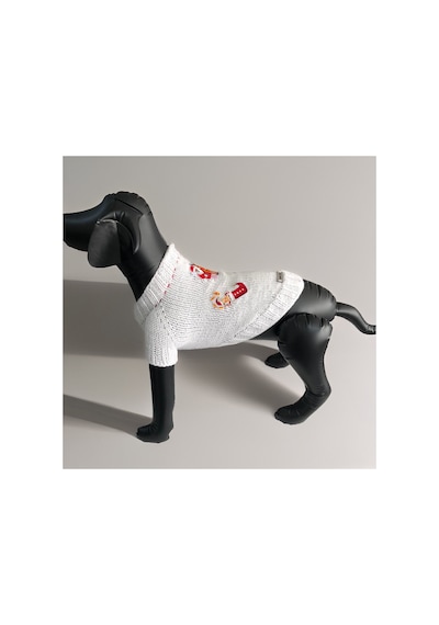 Kedi Ve Köpek İçin Beyaz Santa Bell Yeni Yıl / Noel Kazağı