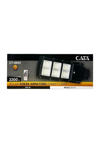 Tr 250w Güneş Enerjili Sokak Aydınlatma Lambasi Ct-4641 ANTRASİT