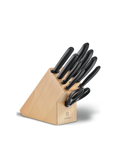Victorinox Swiss Classic 9 Parça Ahşap Korumalı Blok Bıçak Seti -