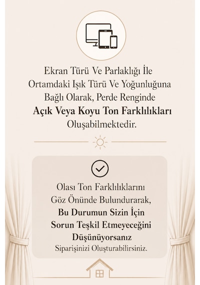Kiremit Blackout Termal Güneşlik Fon Perde En X Boy