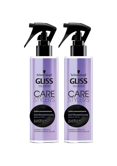 Schwarzkopf Gliss Care Stylers Elektriklenmeye Karşı Saç Bakım Sütü 2 x 150 ML