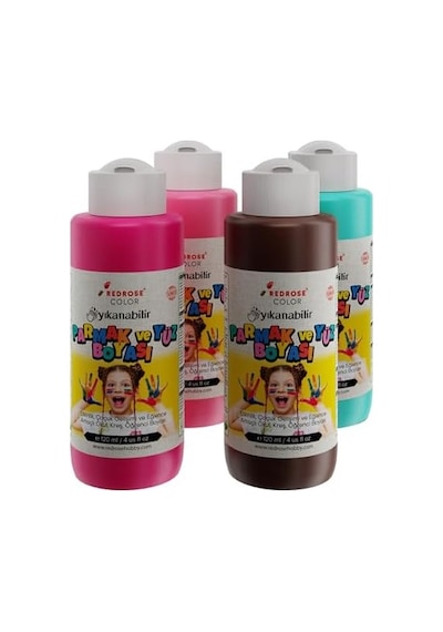 Tamamlayıcı Renkler Parmak Boyası 4&apos Lü Set 4x120ml Diğer