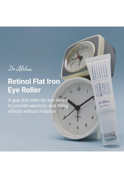 Dr. Althea Retinol Flat Iron Eye Roller Kırışıklık Karşıtı Retinol Peptid Centella Lifting Göz Serumu 25 Ml