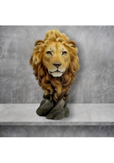 Veronese Koleksiyon Aslan Kafası Figür 20x33cm