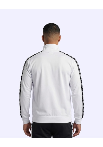 Kappa 222 Banda Andry Full Zip Erkek Beyaz Regular Fermuarlı Eşofman Üstü