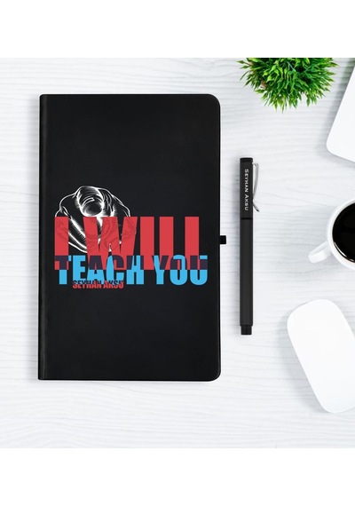 Kişiye Özel Ingilizce Öğretmeni Siyah Defter Kalem Seti - N11.2414