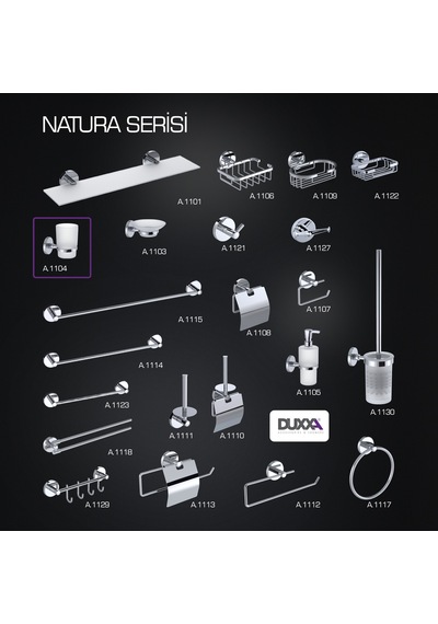 Duxxa Natura Diş Fırçalık A.1104 Krom