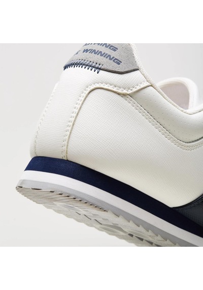 Lescon Flint 3 İnce Taban Erkek Sneakers Spor Ayakkabı Beyaz - Lacivert