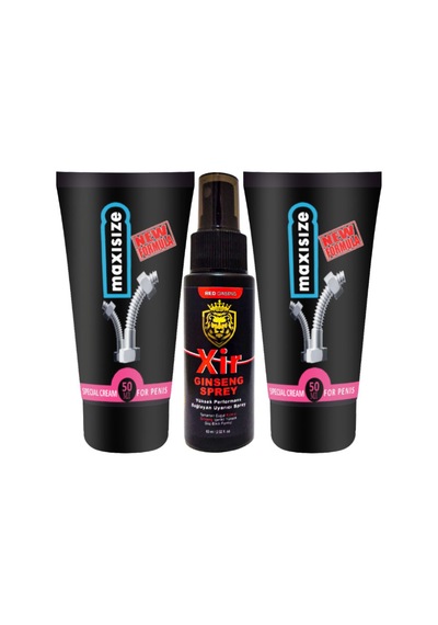 Maxsize 2 Adet Maxi Size Erkeğe Özel Krem 50 ML + Xir 3xeffect Spray 60 ML