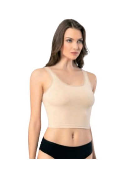 Looksense Kadın Kaşkorse Dantelli Kalın Askılı Crop 4004 Çok Renkli