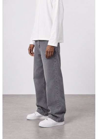 Respire Erkek Baggy Jean Açık Gri