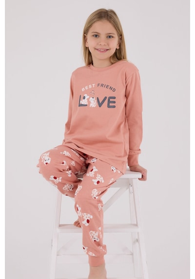 Rolypoly Kız Çocuk Pembe Pijama Takımı 5274-48709 Pembe