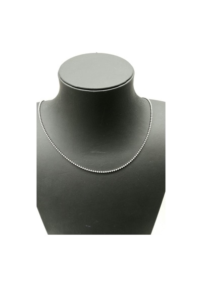 Silver Unisex Top Tırnak Makası 1,9 Mm Rodyum Kaplama Gümüş Kolye