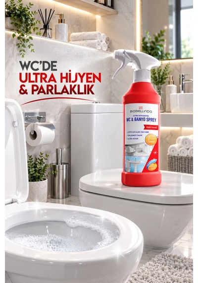 Ultra Konsantre Wc Ve Banyo Temizleme Spreyi Güçlü Formül Kireç Sabun Artığı Ve Kir Temizleyici 450 Ml Diğer