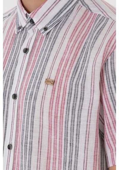 U.s. Polo Assn. Erkek Kırmızı Gömlek Kısa Kollu 50299960-vr030 Kırmızı