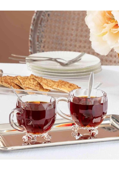 Priour 4'lü Çay Fincanı Çok Renkli