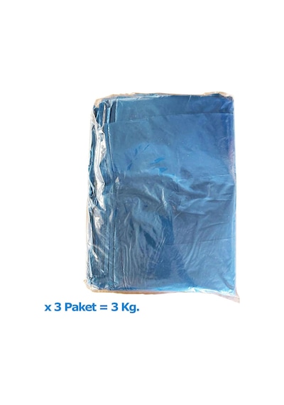 Arma Mavi Market Poşeti Torbası  Hışır Atlet Poşet  Orta Boy  28 x 50 CM  1 KG