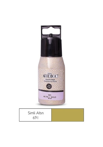 Artdeco Simli Boyutlu Boncuk Boya 691 Altın