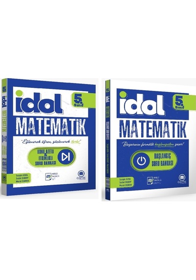 Çanta 2026 5. Sınıf İdol Matematik Başlangıç Soru Bankası + Konu Özetli Soru Seti 2 Kitap