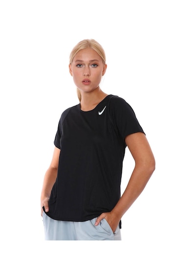 Nike Dri-fit Race Top Ss Kadın Koşu Tişört - Dd5927-9355 SIYAH