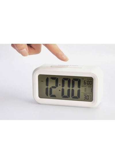 Fotoselli Akıllı Dijital Saat Termometre Takvim Alarm