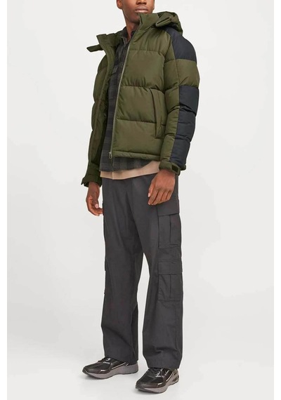 Jack & Jones Jcoaero Erkek Şişme Mont Yeşil