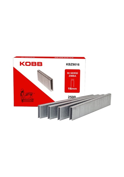 Kobb Kbz9016 16mm 2500 Adet 90 Serisi Ağır Hizmet Tipi Zımba Teli, Gri Sku: Smg8690010335531