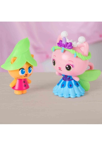 Gabby S Dollhouse 2 Li Figür Seti - Queen Kitty Fairy Kitty Gnome