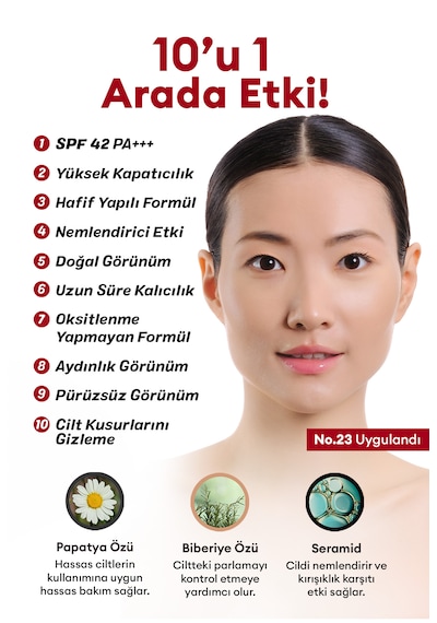 Missha Yoğun Kapatıcılık Sunan BB Krem M Perfect Cover BB Cream Ex No: 23 20 ML