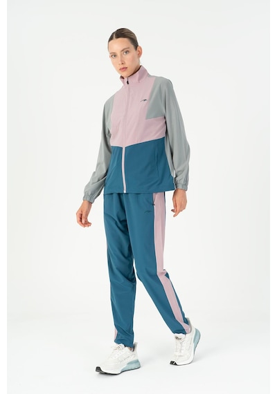 Maraton Regular Kadın Dik Yaka Gri- Tracktop Gri-
