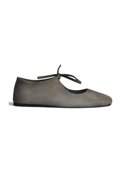 Fox Shoes Z250010502 Gri Süet Bağlama Detaylı Günlük Kadın Ayakkabı