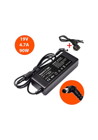 Tekno-Star Sony Uyumlu Vaio Notebook Laptop Adaptörü Şarj Aleti 19.5V 4.7A 90W