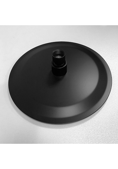 Fause Tepe Duş Başlığı Oval Slim 304 Metal 25 Cm Siyah Ktd106-B Siyah