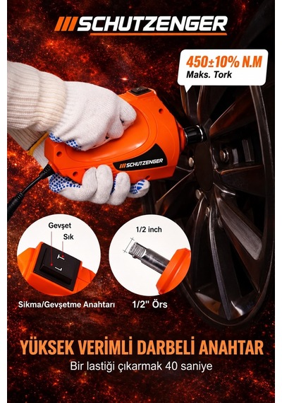 3 Lü Araç Seti 5 Ton Kriko Kompresörlü Ve Somun Sökme Sıkma 2 Anahtarlı 12volt German Çantalı Sp302