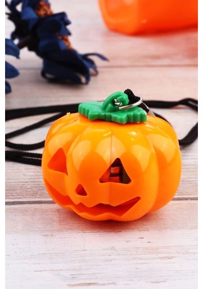 Beysüs Halloween Işıklı Bal Kabağı Kolye Tüm Yaşlar