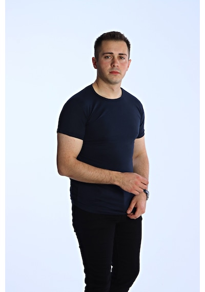 Eg38 Eko Slimfit Basic Tişört Lacivert Lacivert