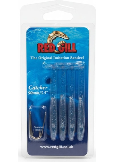 Red Gill Original 9cm Silikon Yem - Blue Fleck