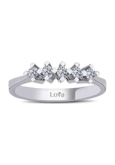 Lova G Renk 0,20 Karat Pırlanta Beştaş Yüzük - 1070084