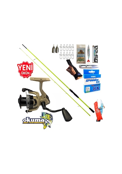 Okuma Outrax 3000 270cm 5-55gr Karbon High Tech Spin Olta Takımı Seti
