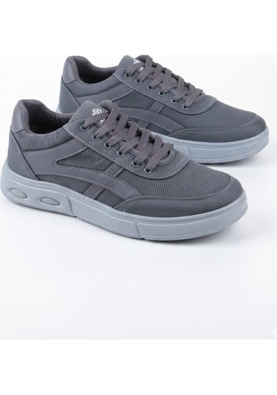 Fort 2308 Dks Keten Rahat Hafif Sneaker Erkek Ayakkabı Füme