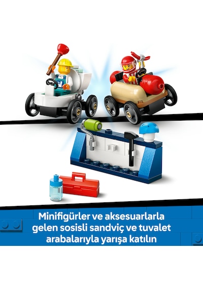 LEGO® City Senin Kuralların: Yarış Arabası Rampa Parçası 60460 - 6 Yaş ve Üzeri Çocuklar için Yaratıcı Oyuncak Yapım Seti (436P)
