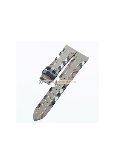 Burberry Uyumlu 20mm Deri Saat Kordonu