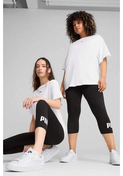 Puma Ess No. 1 Logo 3/4 Leggings Siyah Kadın Tayt 682430-01 Siyah