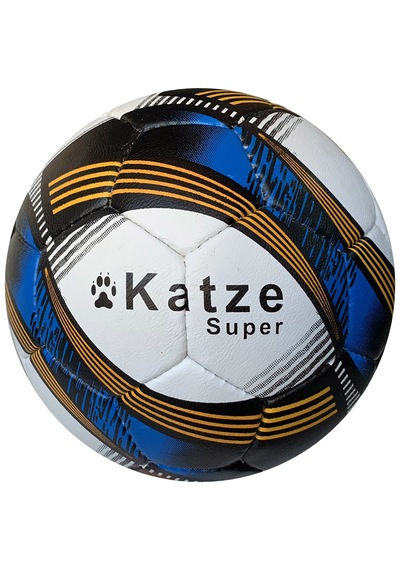 Katze Super Sert Zemin Futbol Topu 4 Numara Beyaz - Mavi