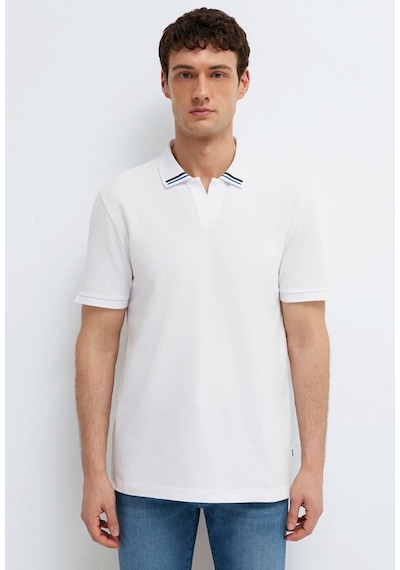 Mavi M0613368-620 Polo Yaka Tişört Erkek Tişort Beyaz