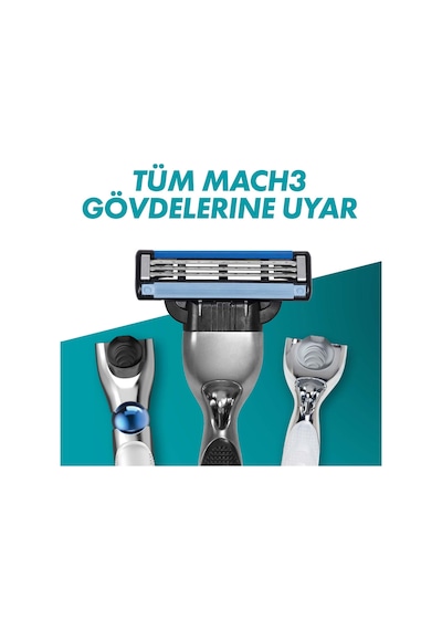 Gillette Mach3 Avantajlı Yedek Tıraş Bıçağı 8'li