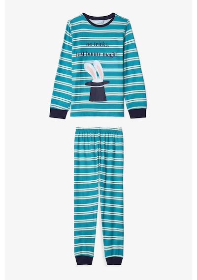 Penti Kırık Beyaz Erkek Çocuk Magic Çizgili Pijama Takımı